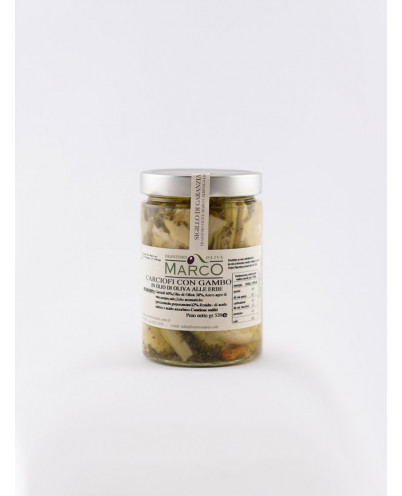 Carciofi con gambo sott'olio 520g