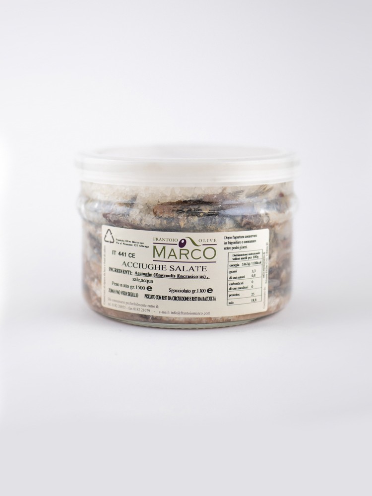 Salted Anchovies 1500 g